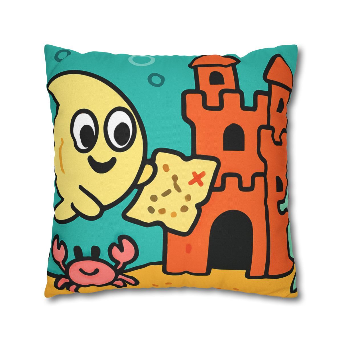 Coral Castle Map Of The Moonfish Kingdom personalized pillow covers