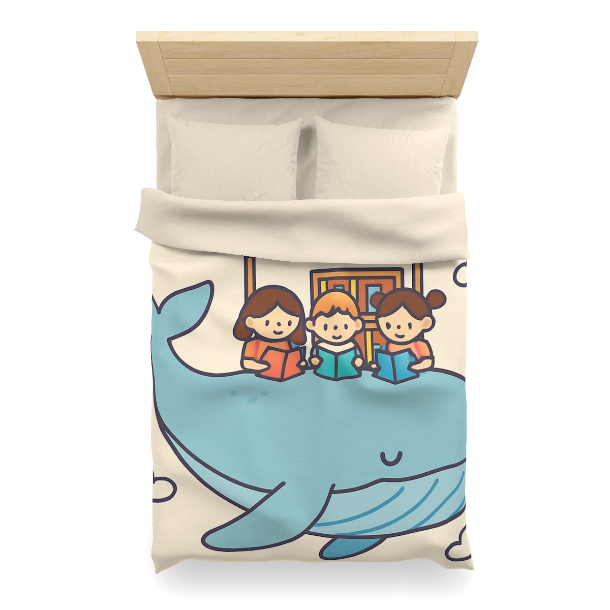 Sky Library On A Flying Whale trendy bedroom duvets