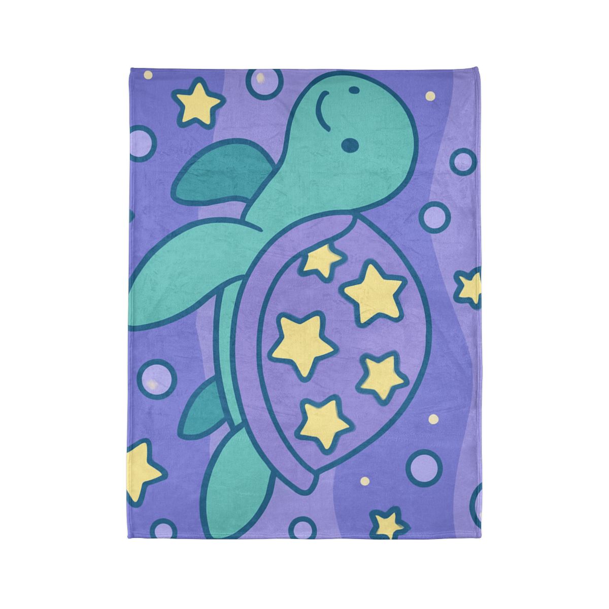 Nebula Ocean Turtle designer printed blankets