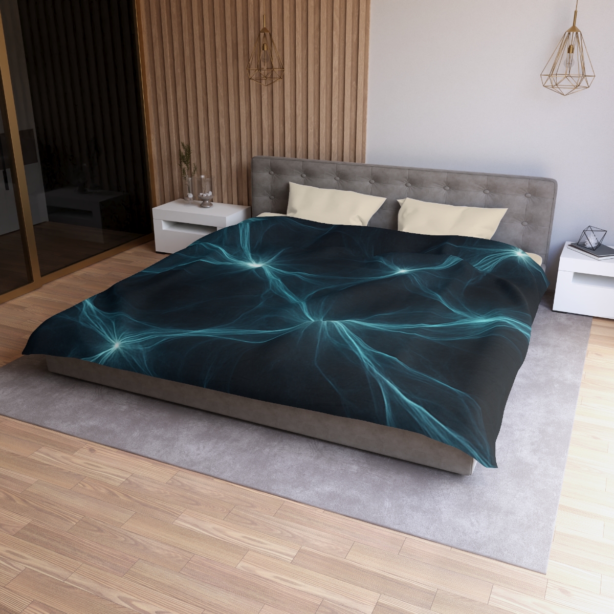 Cosmic Silk Filament Tapestry stylish duvet covers