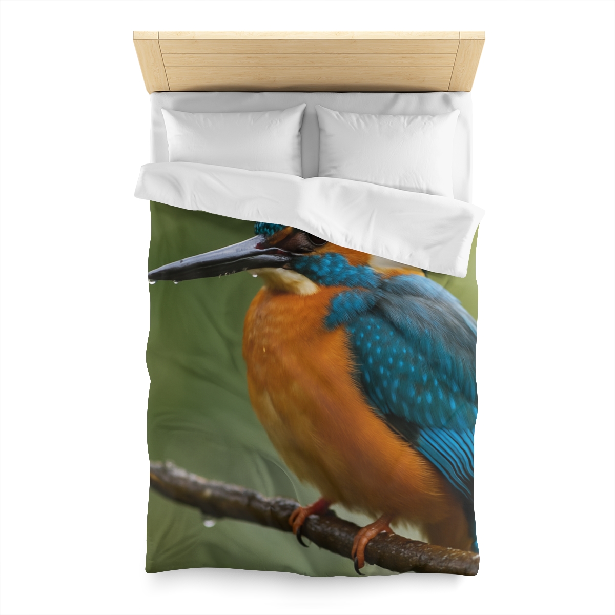 Aqua Bolt Kingfisher unique patterned duvets