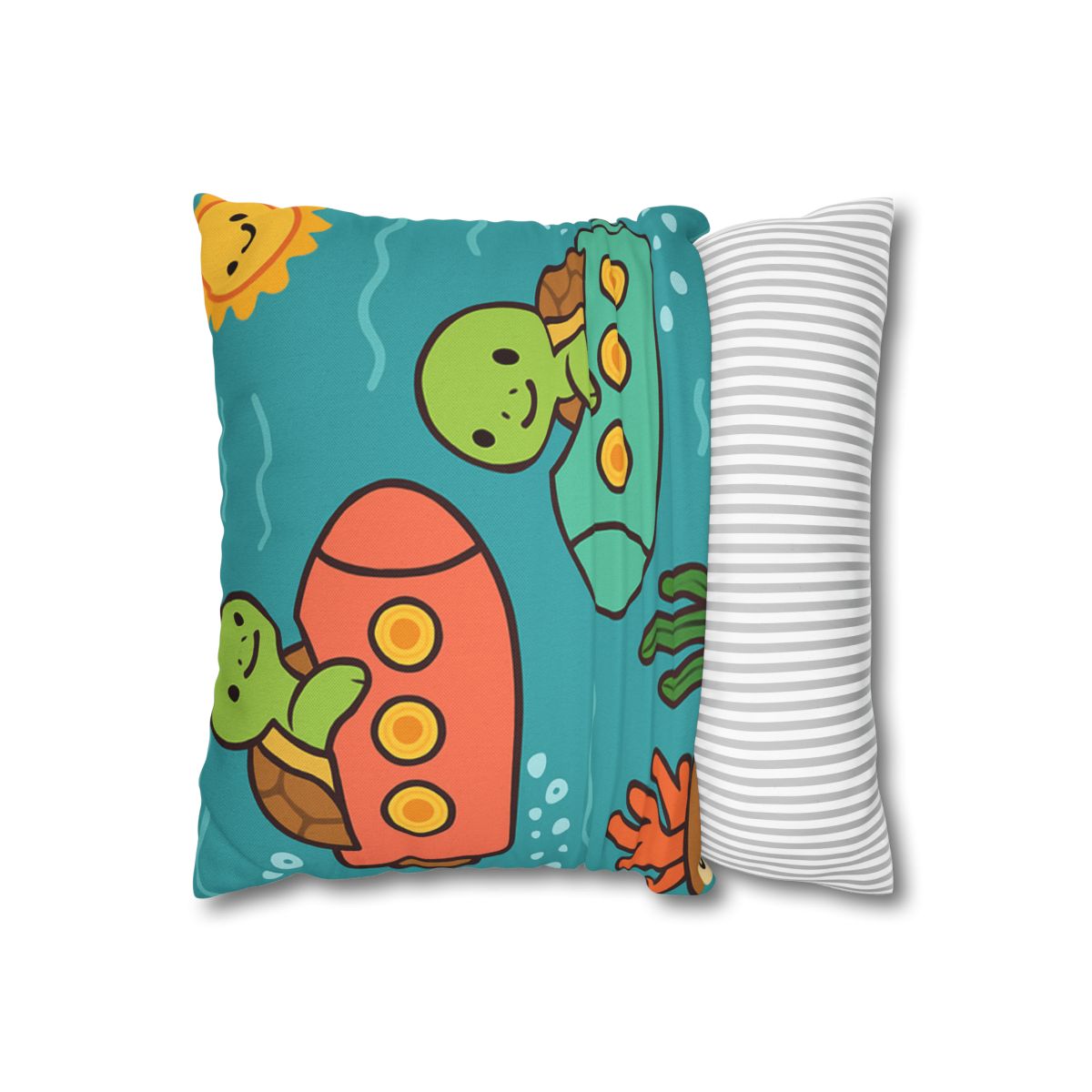 Rainbow Reef Rocket Race trendy patterned pillow cases