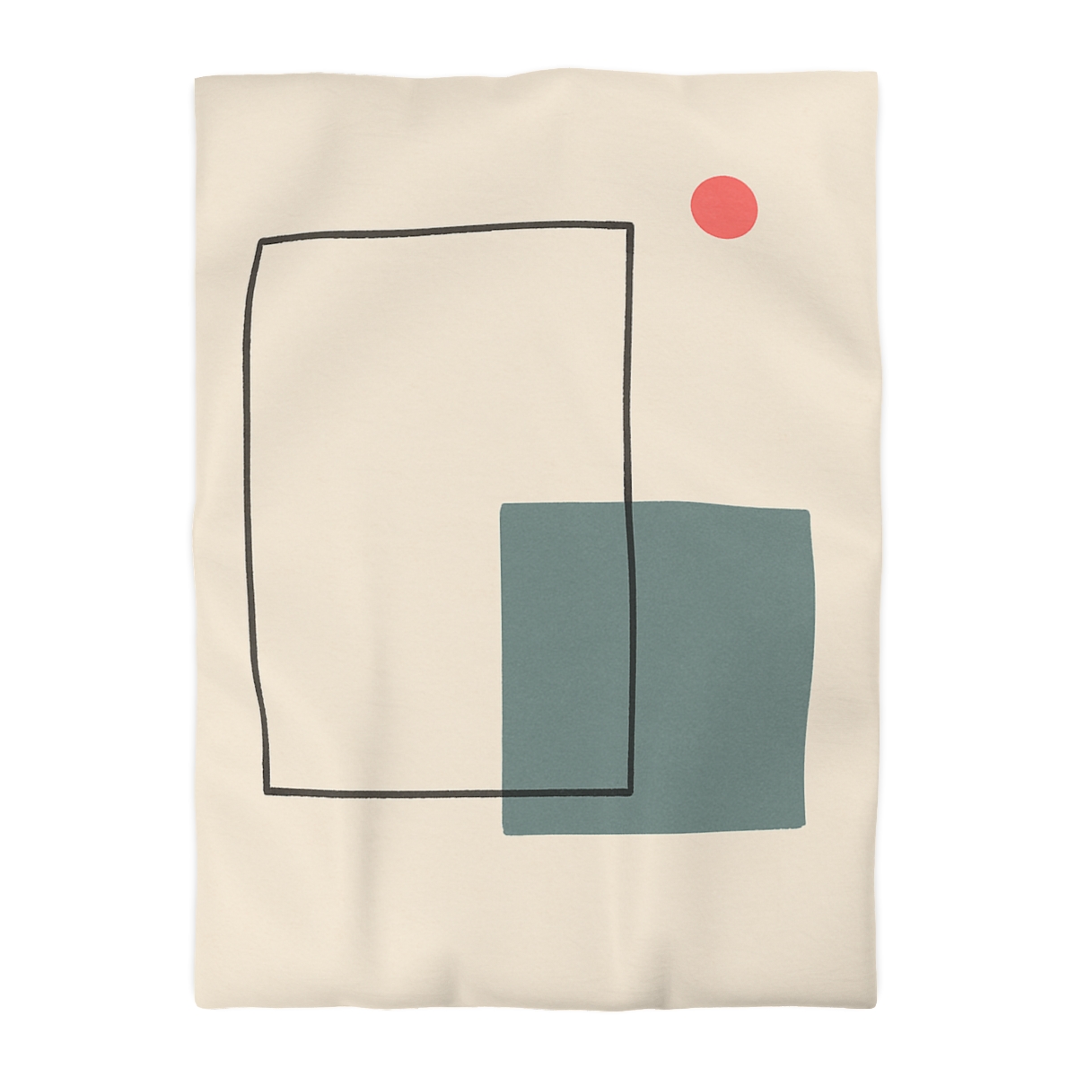 Open Frame With Quiet Spill designer printed duvets