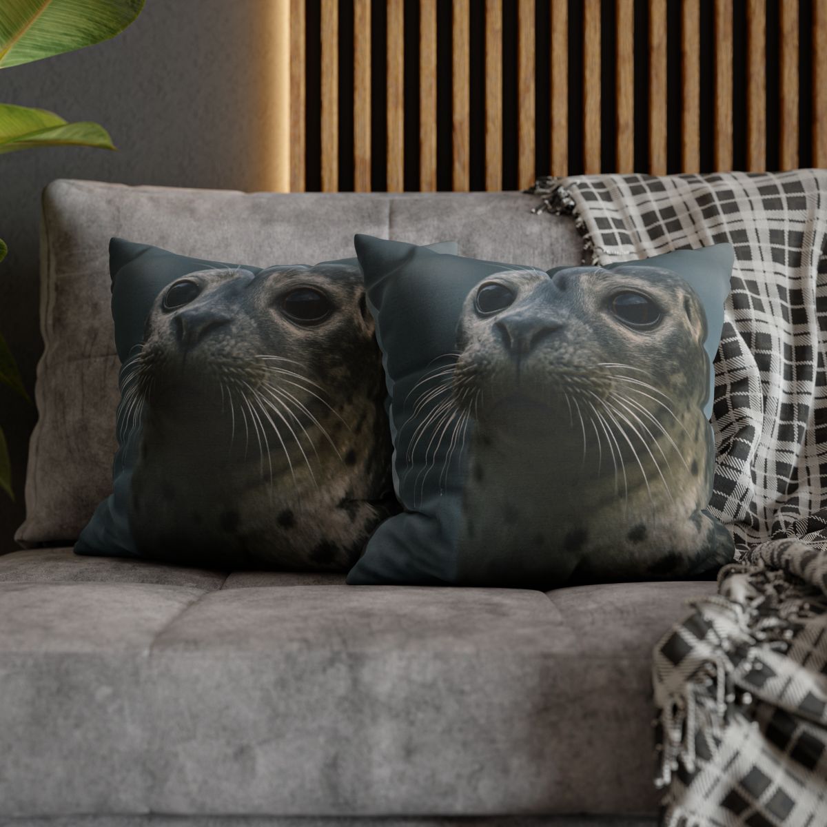 Harbor Seal Serene Gaze trendy patterned pillow cases