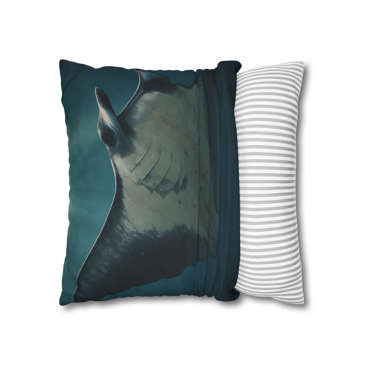 Blue Halo Giant Manta Ray comfortable bedding pillow covers