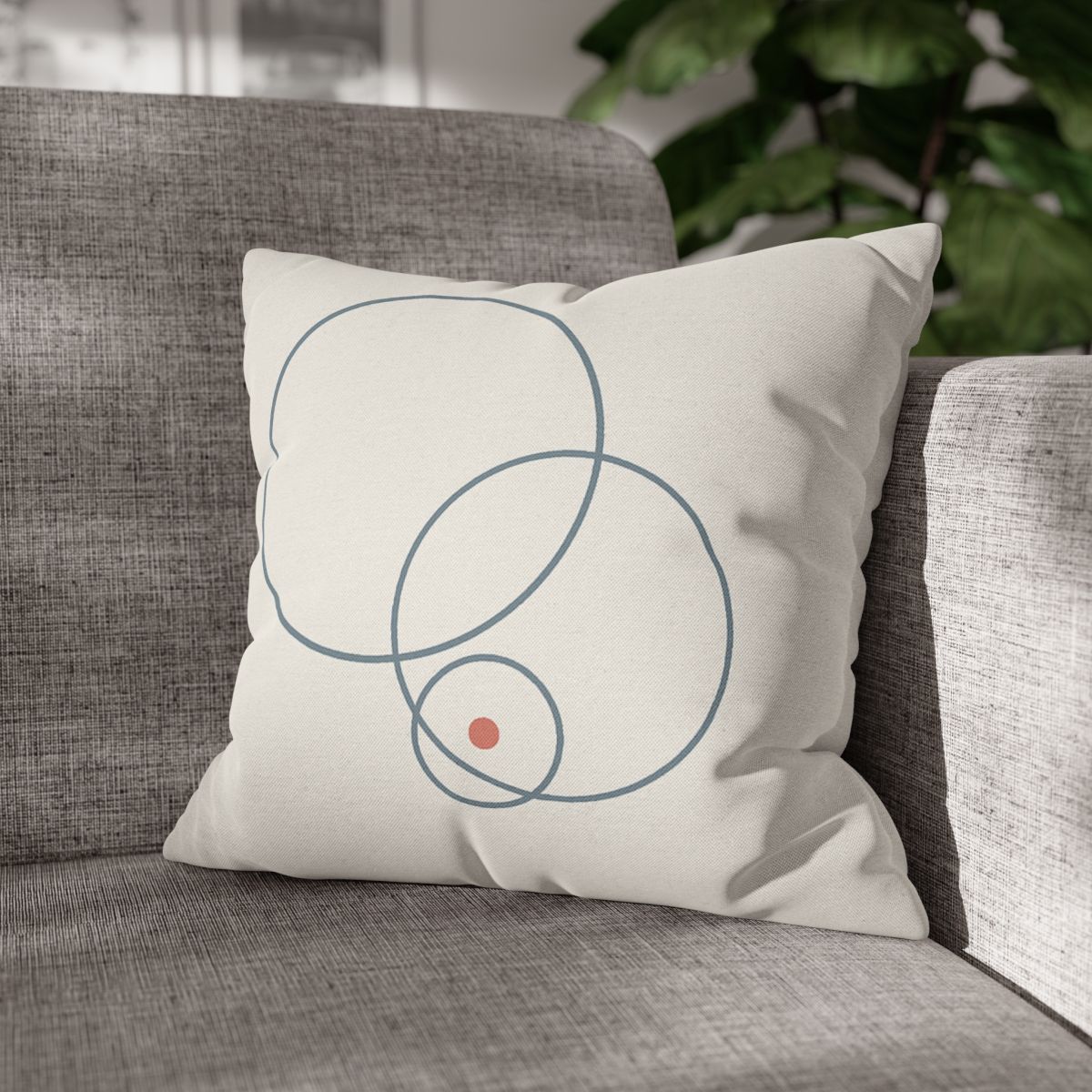 Quiet Orbit Of Three Rings stylish decorative pillowcases