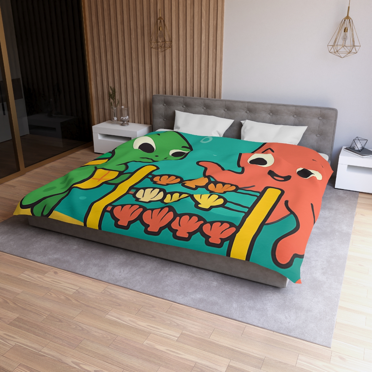 Coral Reef Codebreakers designer printed duvets