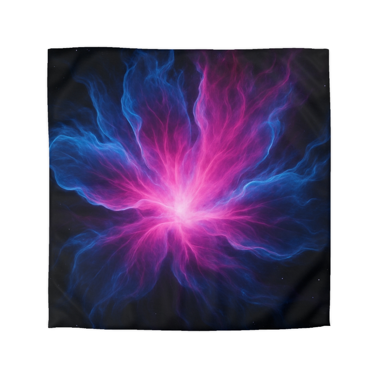 Celestial Plasma Bloom personalized bedding duvets