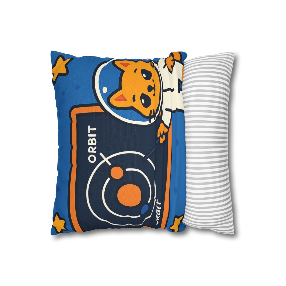 Comet Classroom Cat And The Orbit Chalkboard stylish decorative pillowcases