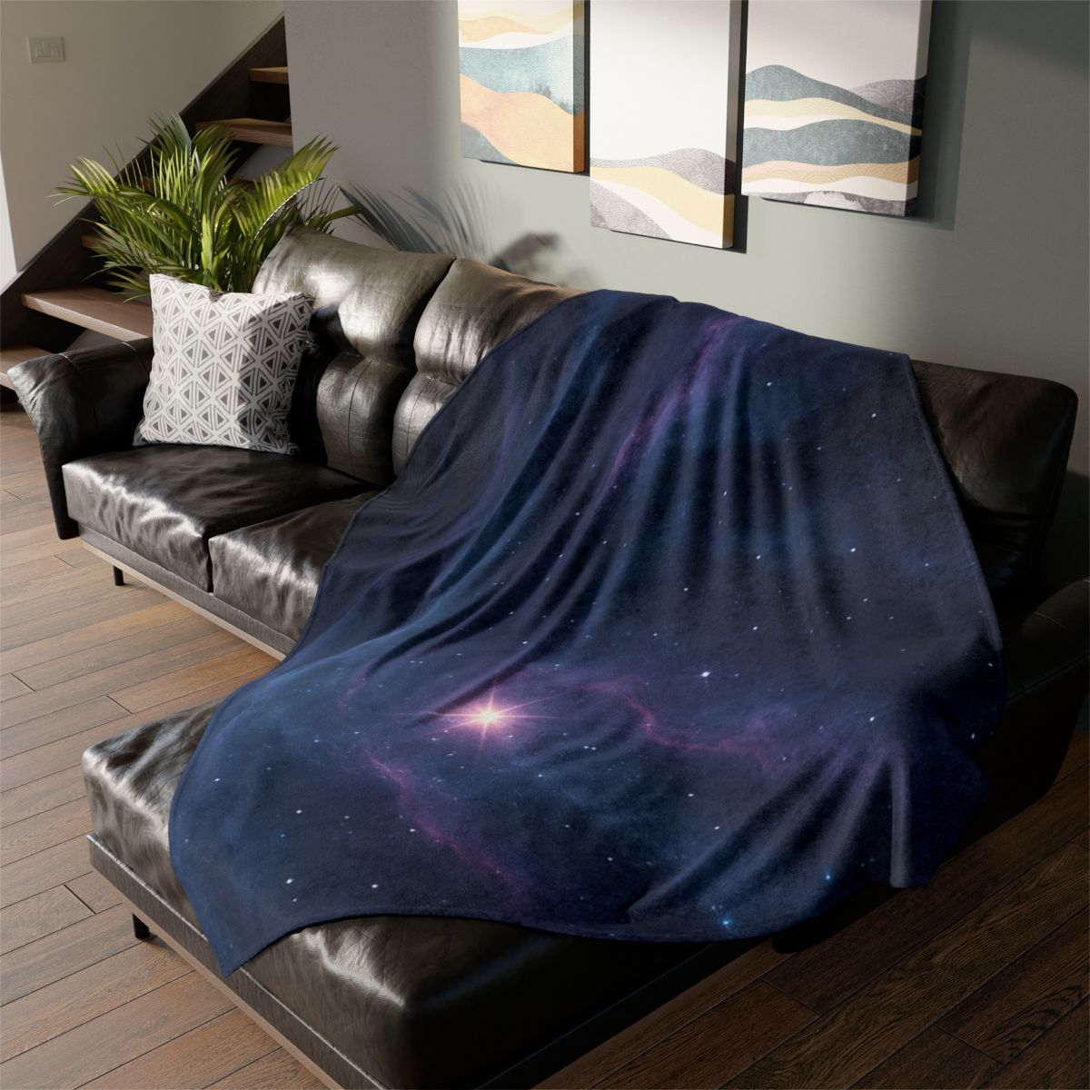 Nebula Tide Mosaic decorative home blankets