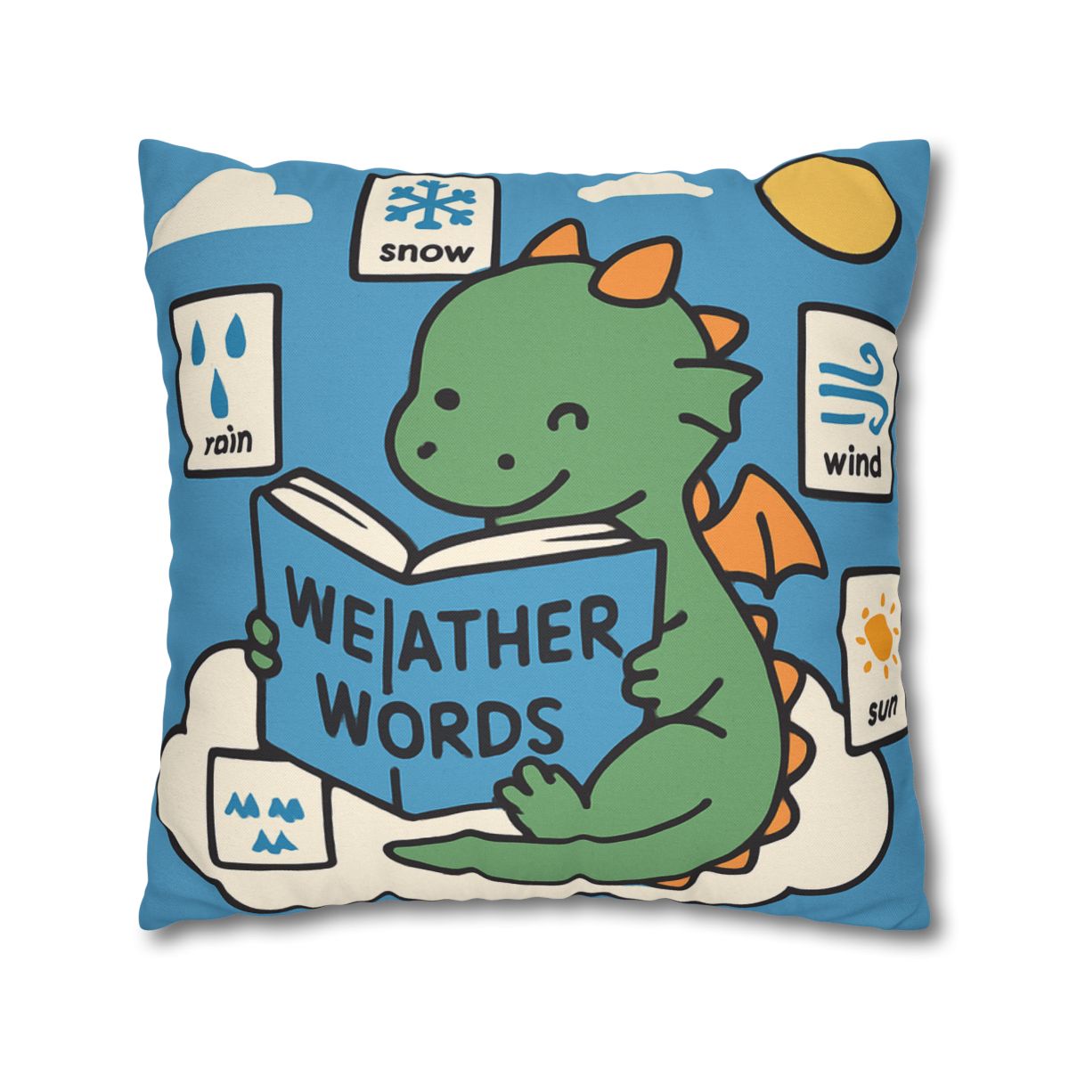 Cloud Library Dragon designer print pillow cases