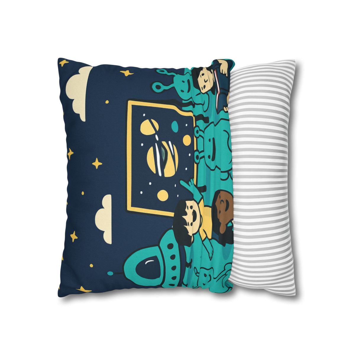 Starship Schoolyard personalized pillow covers