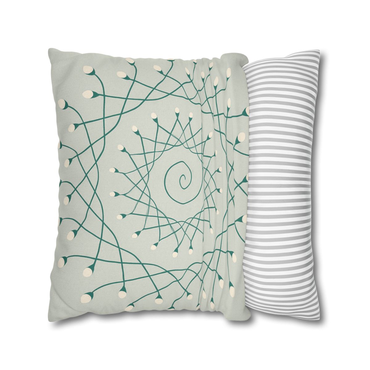 Spiral Sprout Lattice custom pillow cases