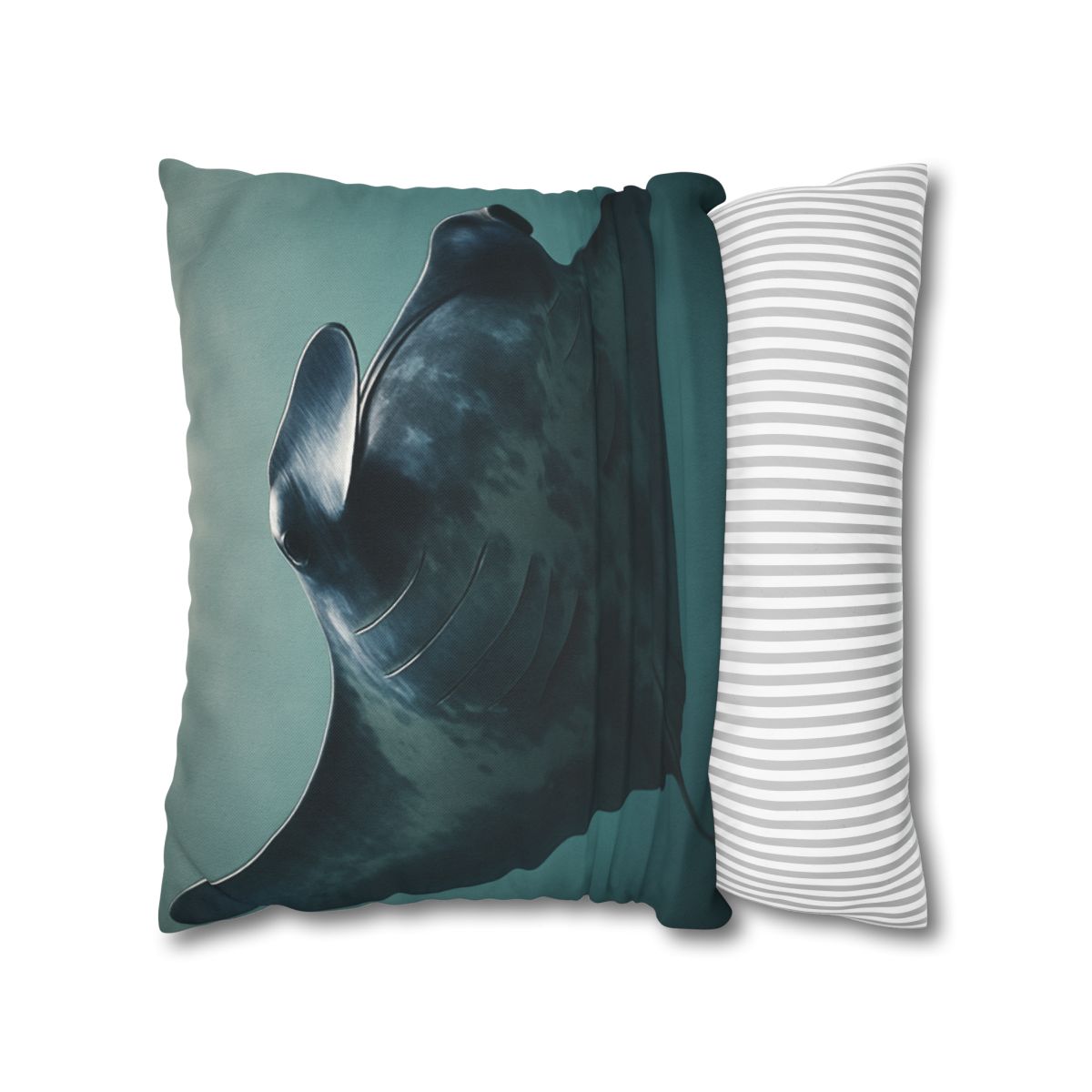Nebula Glide Giant Manta Ray soft cotton pillow cases