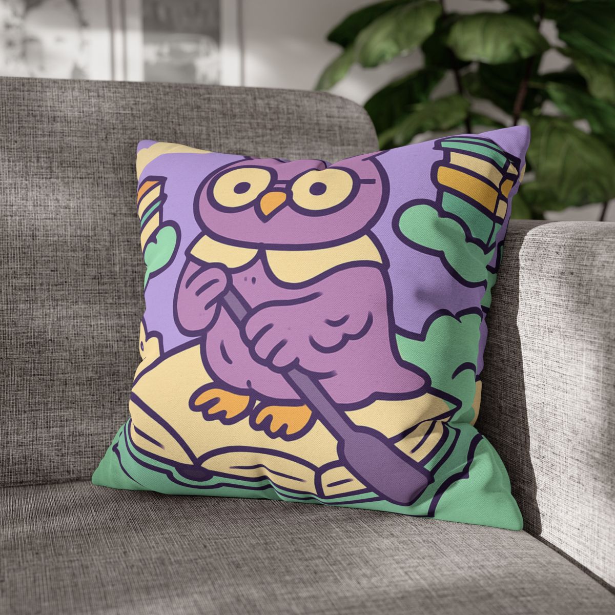 Cloud Library Owl Boat trendy patterned pillow cases