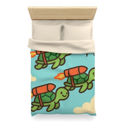 Rocket Powered Turtles soft comforter duvets