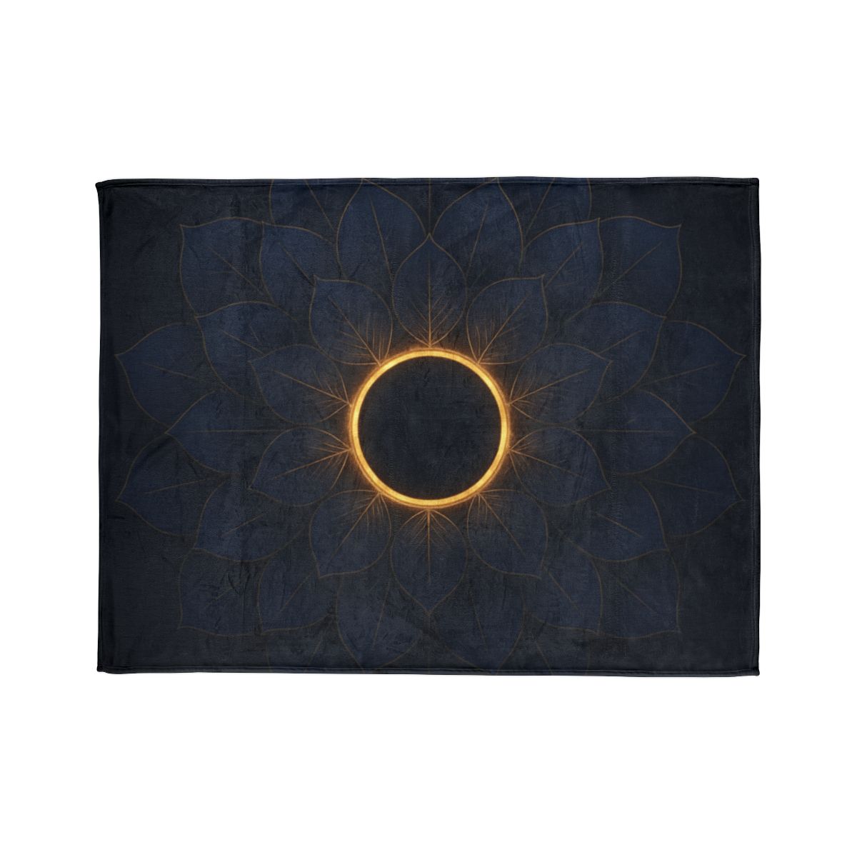 Petal Eclipse Mandala personalized cozy blankets
