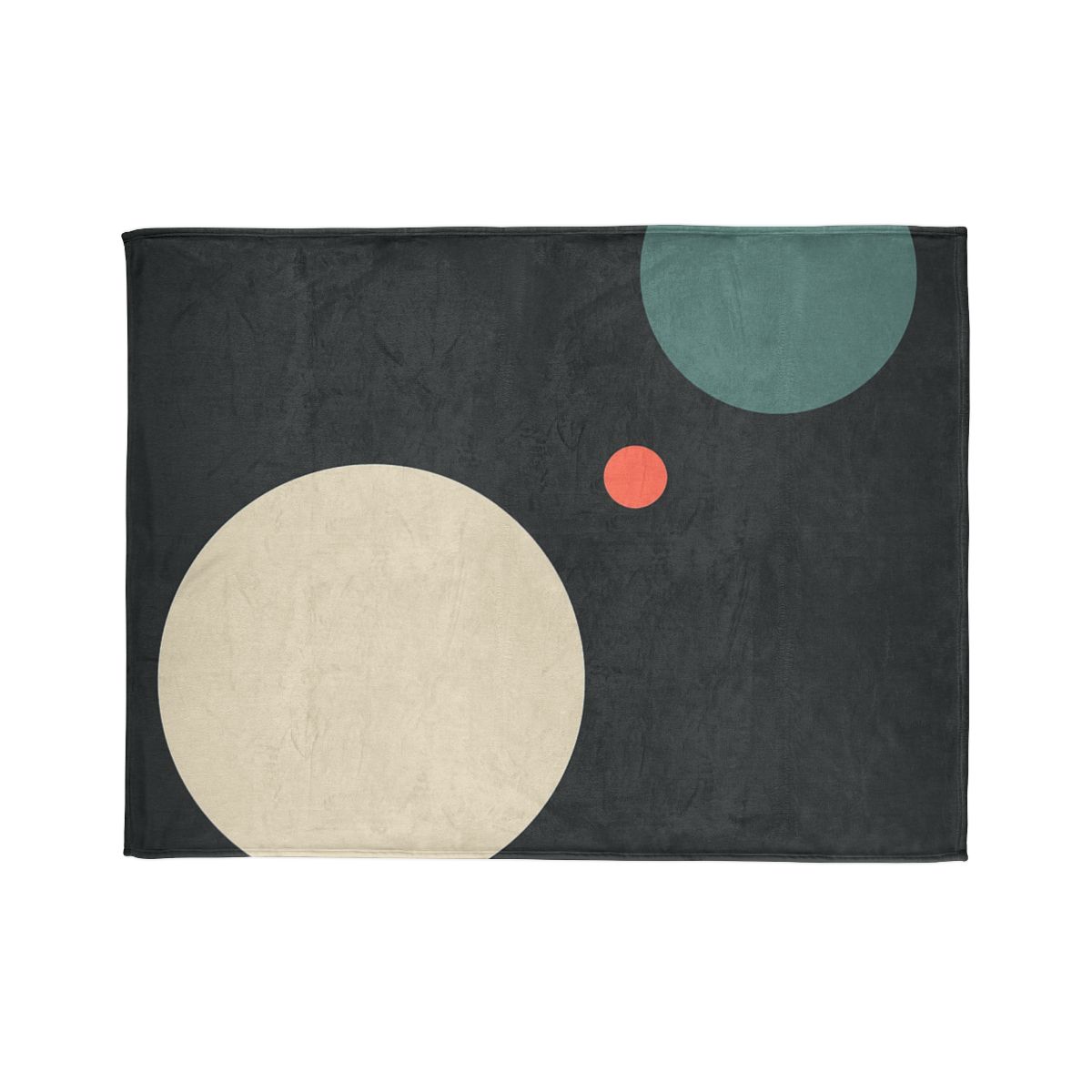 Quiet Orbit Of Three Circles designer printed blankets