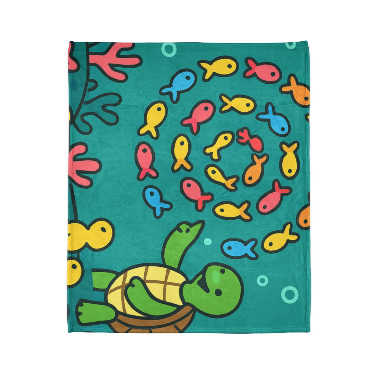 Galaxy Reef School Of Fish soft fleece blankets