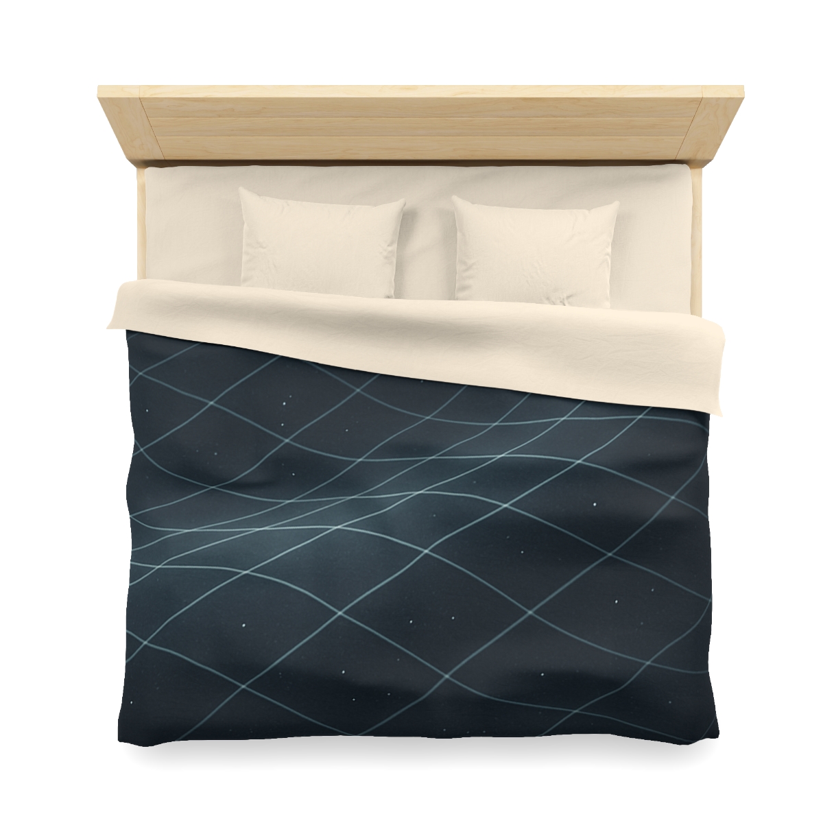 Gravity Tidal Lattice designer printed duvets