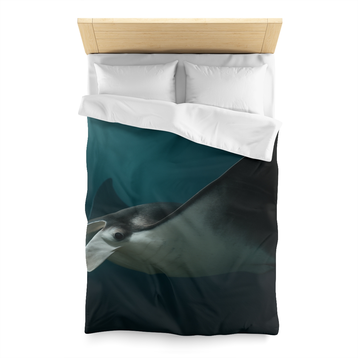 Starlit Glide Manta Ray stylish duvet covers