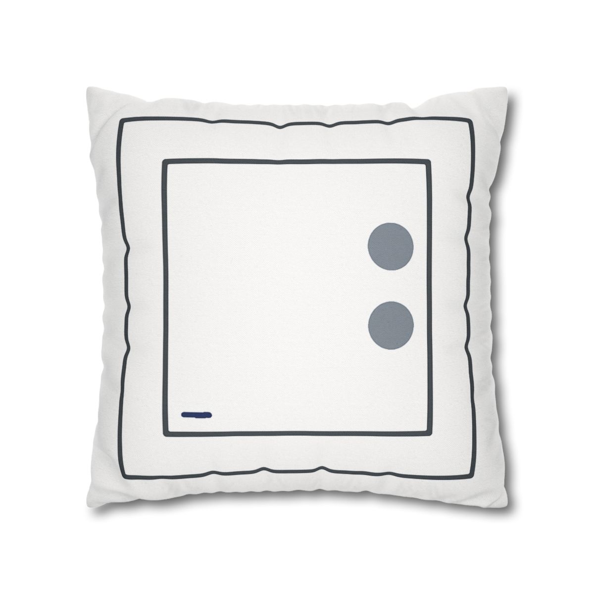 Nested Square With Sliding Circle Pair personalized pillow covers