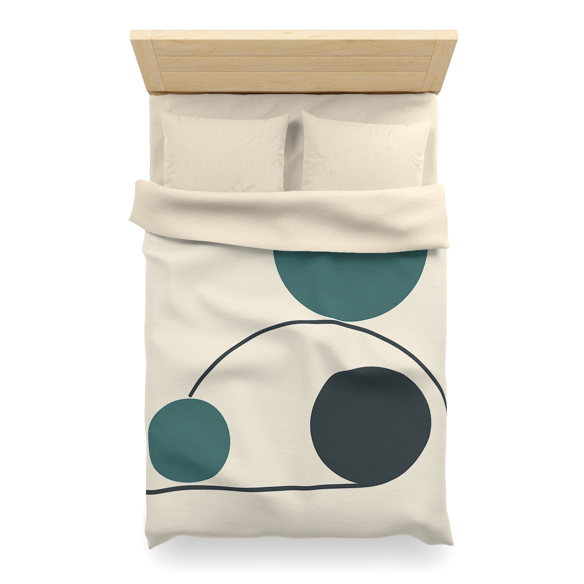 Offset Trio With Subtle Arc soft comforter duvets