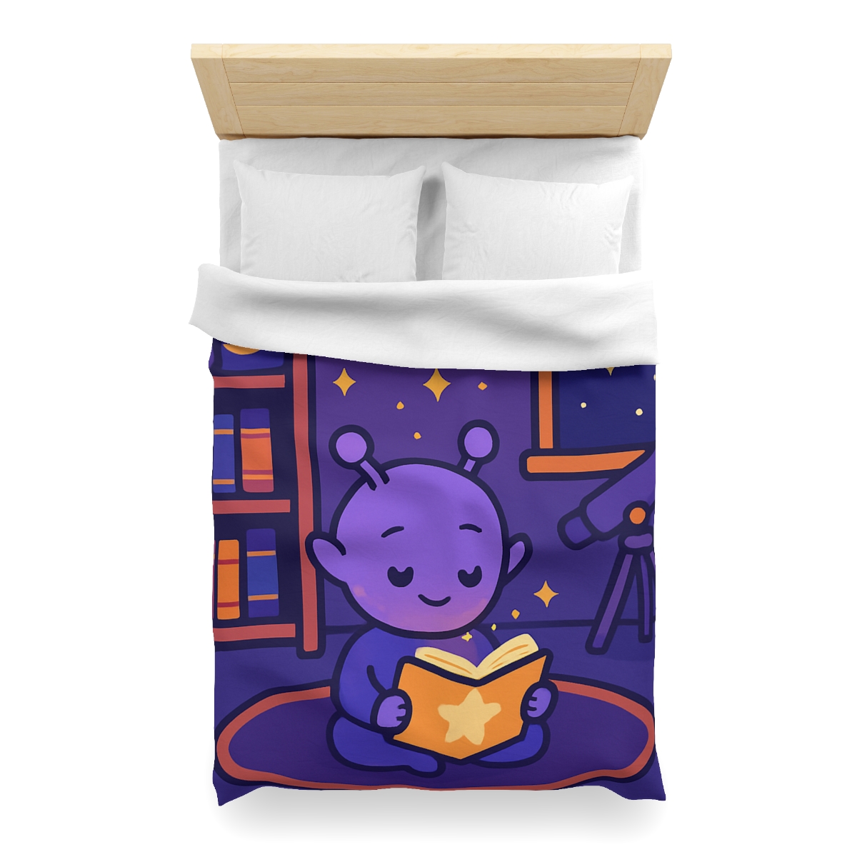 Library Of Floating Star Books personalized bedding duvets