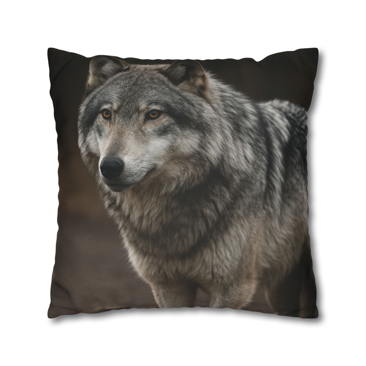 Silver Gaze Gray Wolf personalized pillow covers