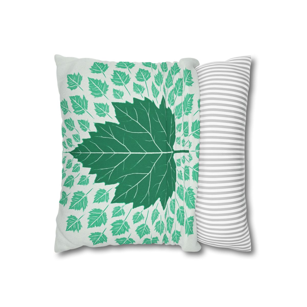 Fractal Leaf Radiance soft cotton pillow cases