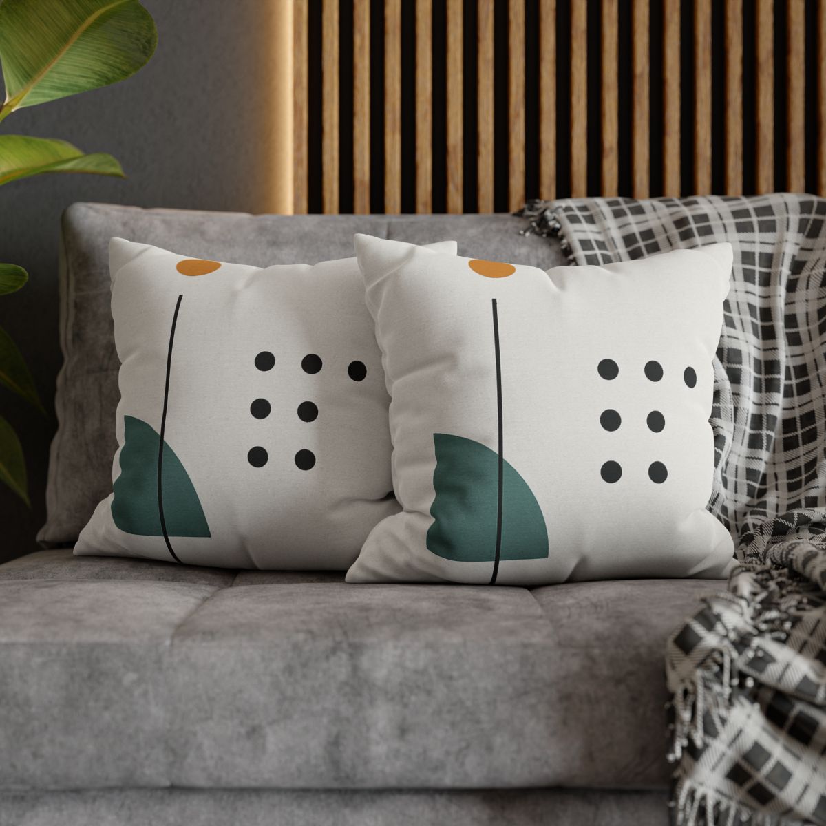 Sparse Meridian With Broken Grid trendy patterned pillow cases