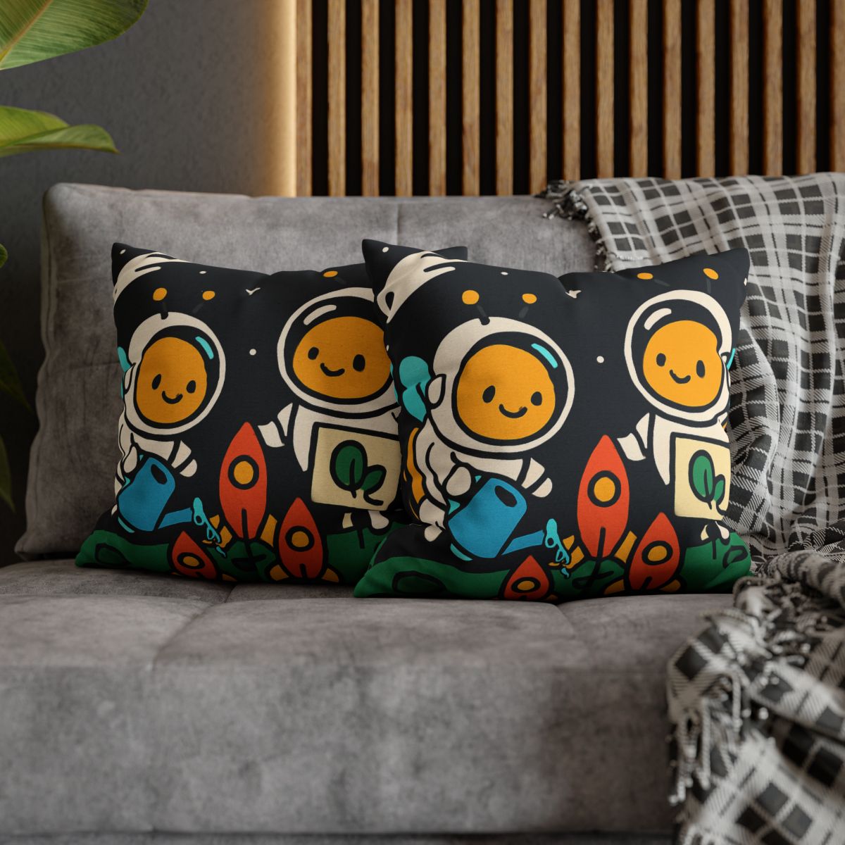 Rocket Garden Of The Bumblebee Astronauts comfortable bedding pillow covers