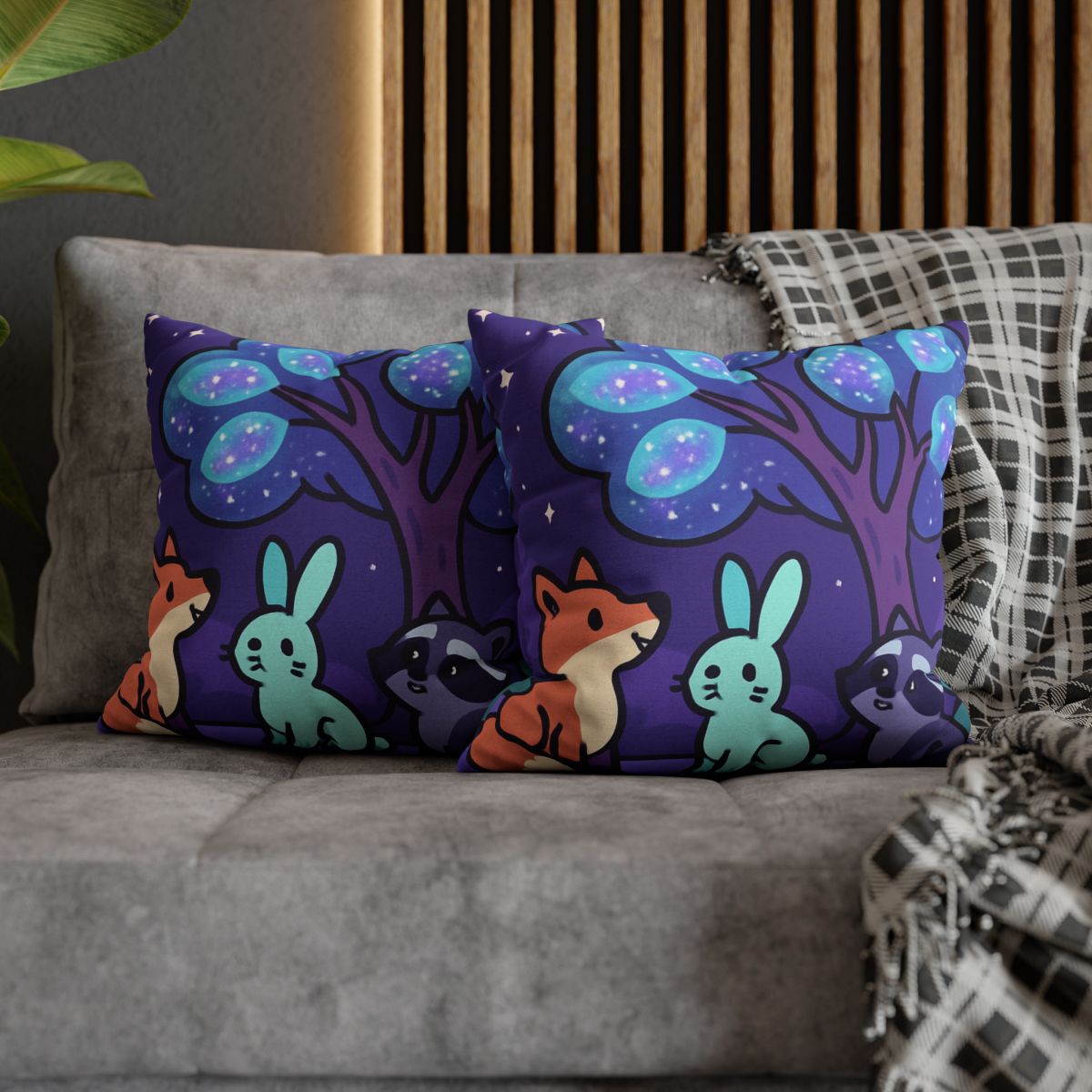Nebula Forest Friends trendy patterned pillow cases