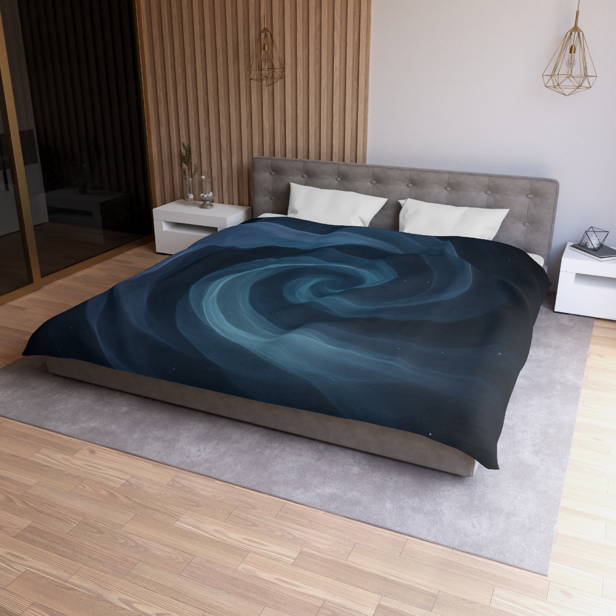 Celestial Silk Spiral stylish duvet covers