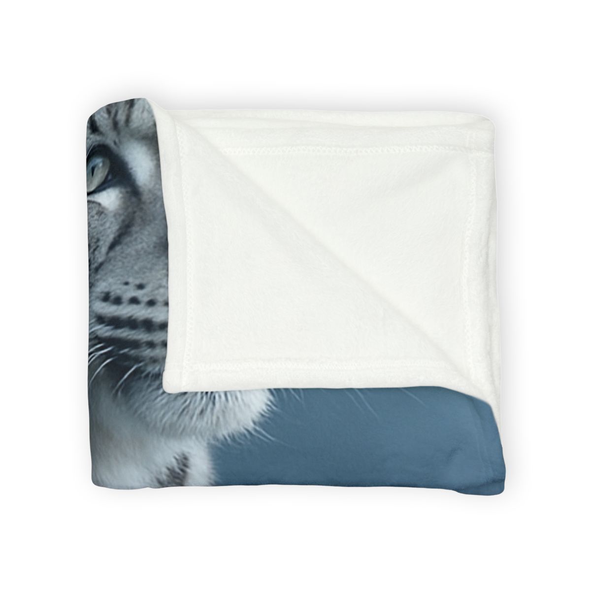 Cloud Cliff Snow Leopard soft fleece blankets