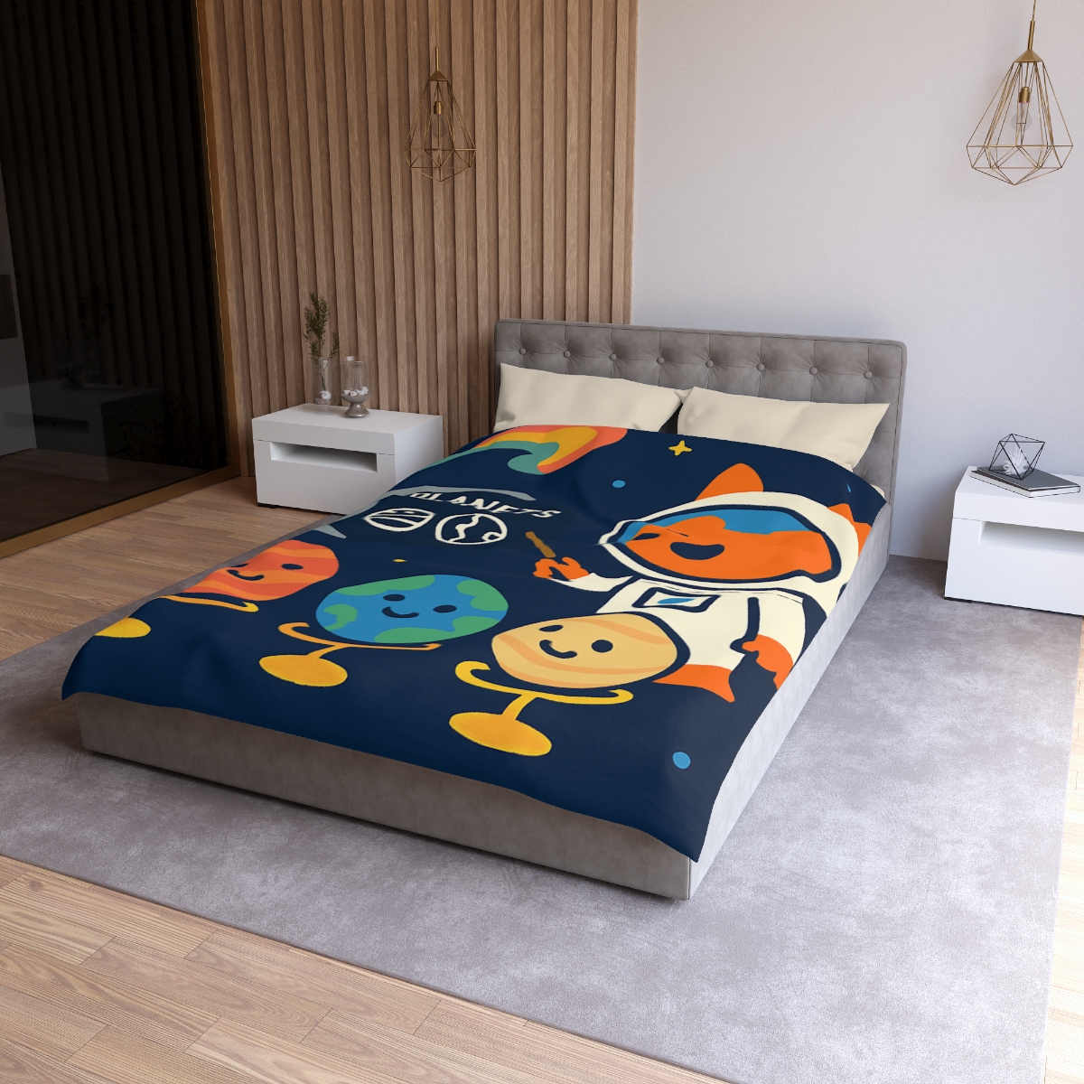 Comet Classroom With Astro Fox stylish duvet covers