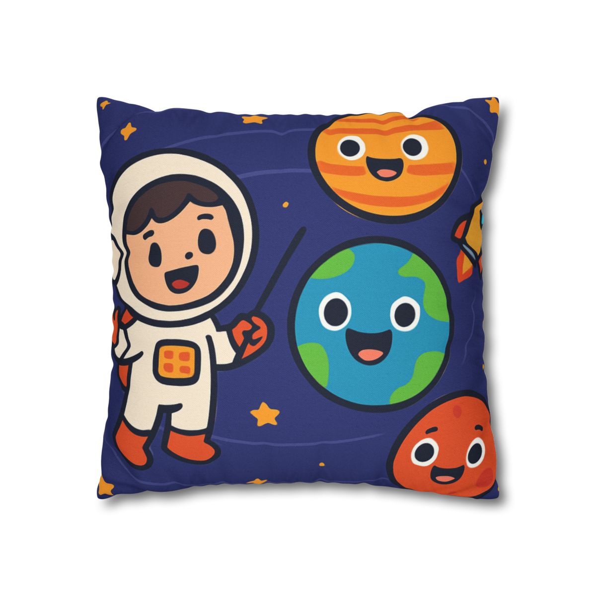 Galaxy School Of Friendly Planets trendy patterned pillow cases