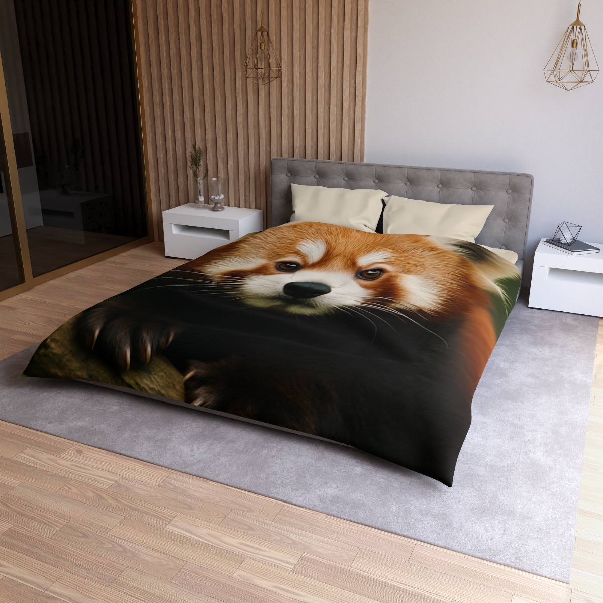 Bamboo Climber Red Panda soft comforter duvets