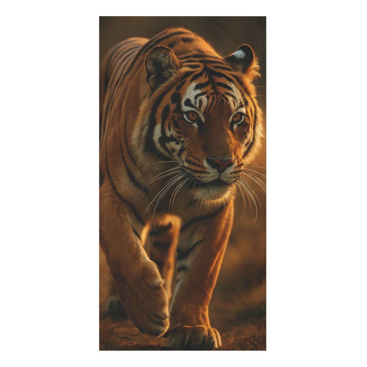 Bengal Tiger Forest Stalker designer printed towels