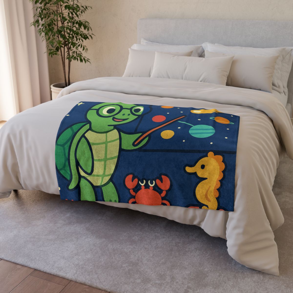 Comet Classroom Turtle decorative home blankets