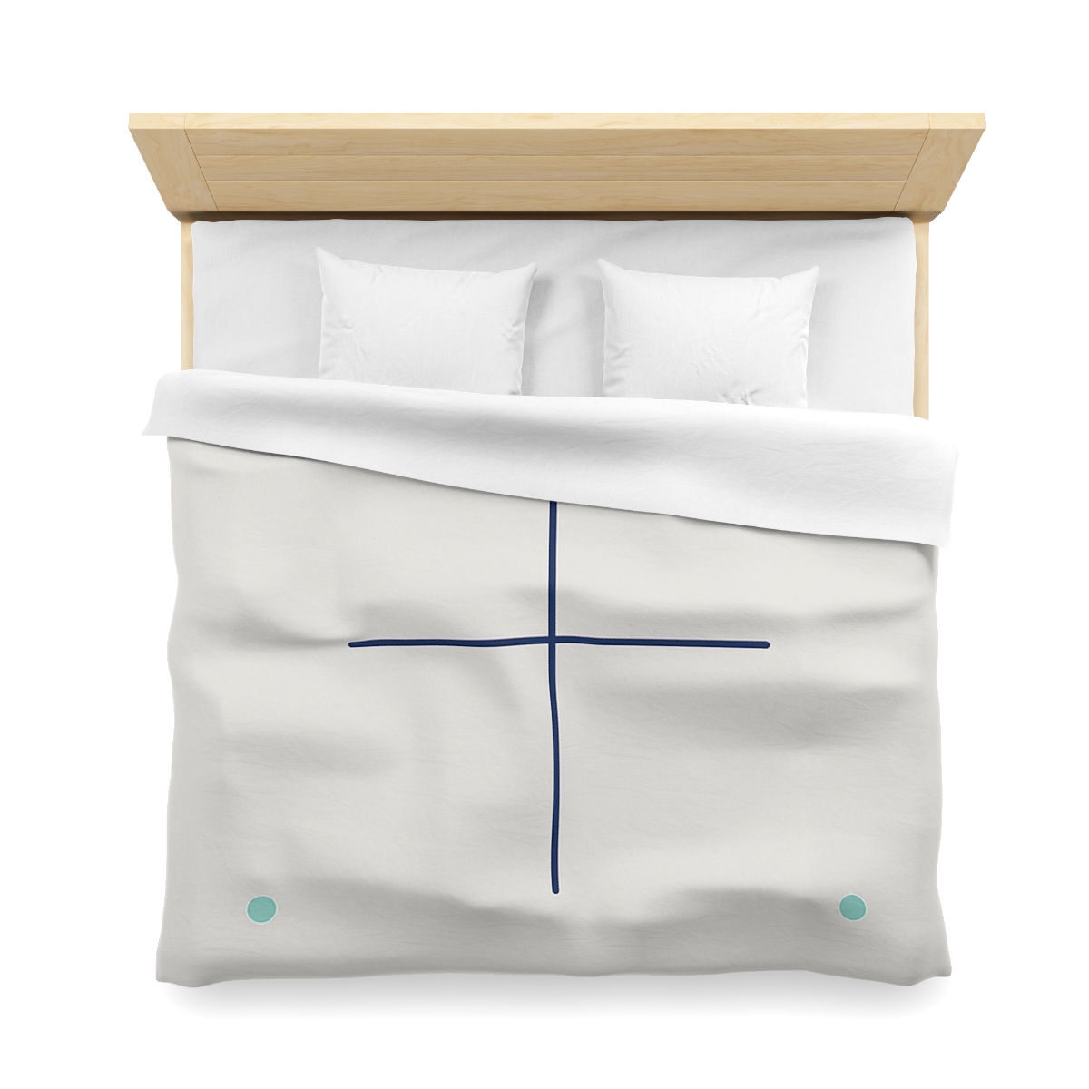Sparse Meridian Cross And Dots stylish duvet covers