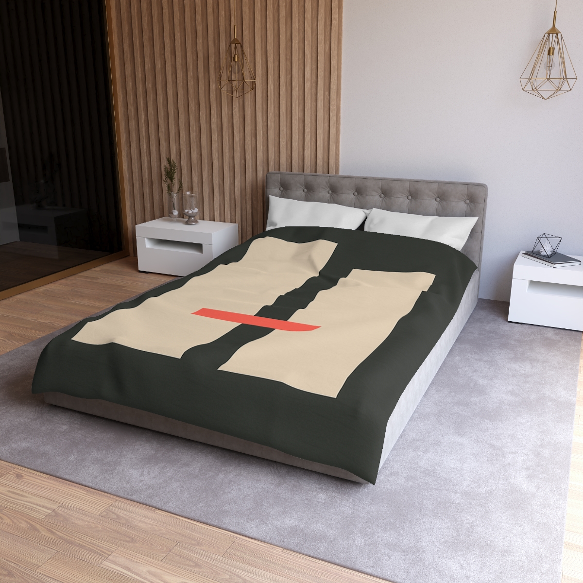 Offset Rectangle Pause duvets for gifts