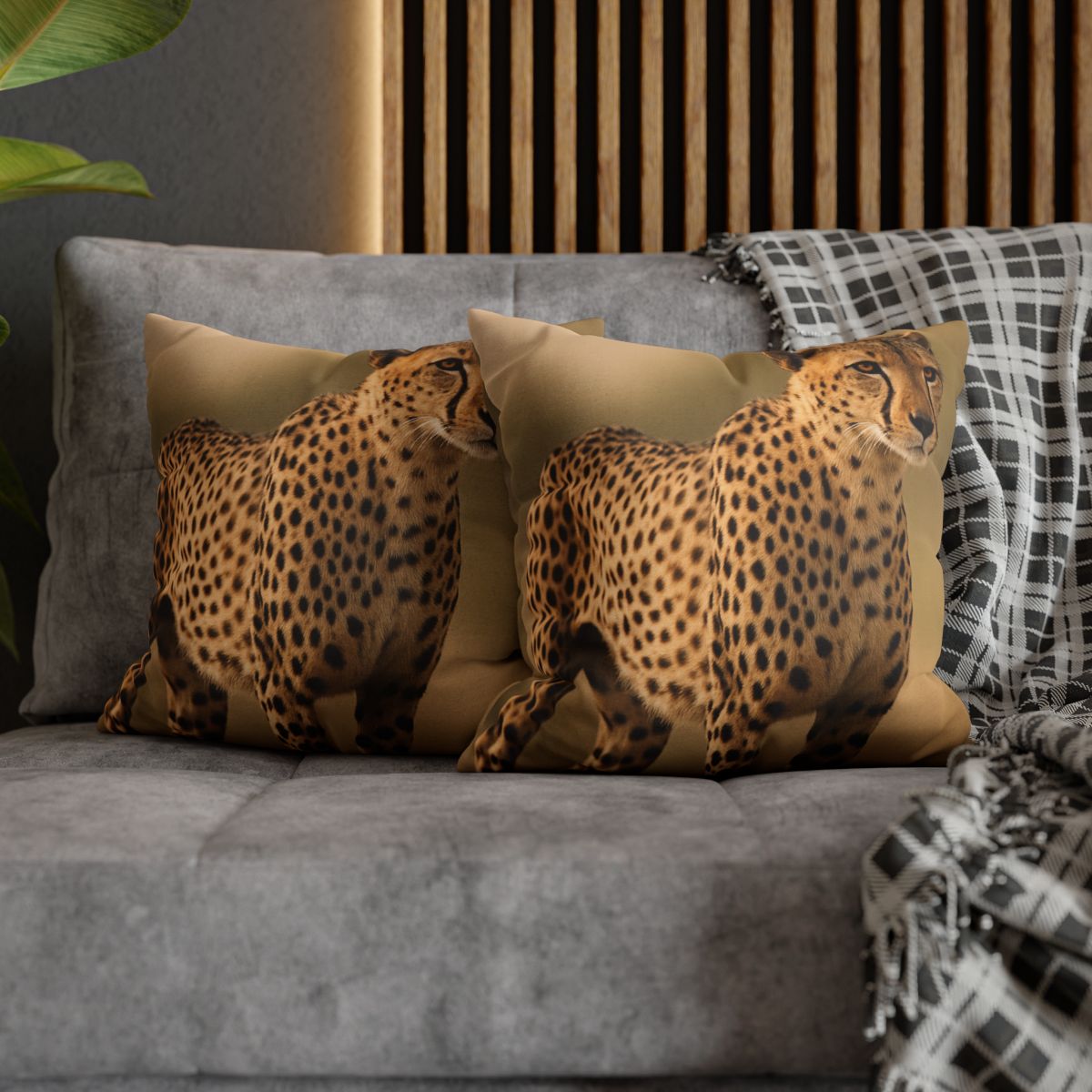Wind Trace Cheetah trendy patterned pillow cases