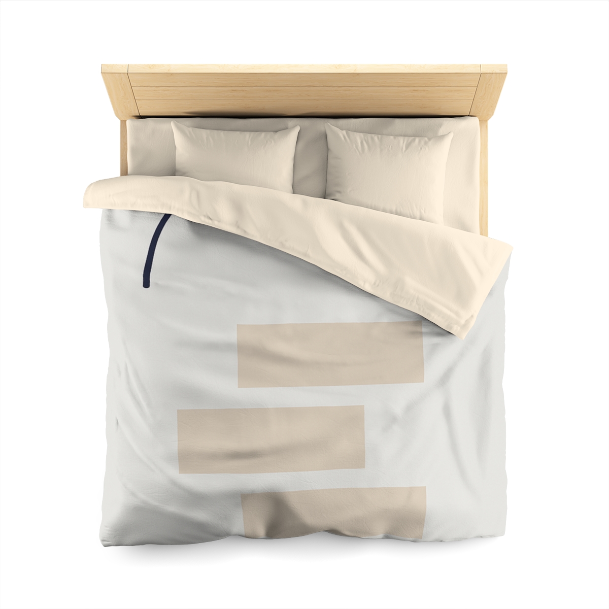 Quiet Arc With Stepped Blocks designer printed duvets