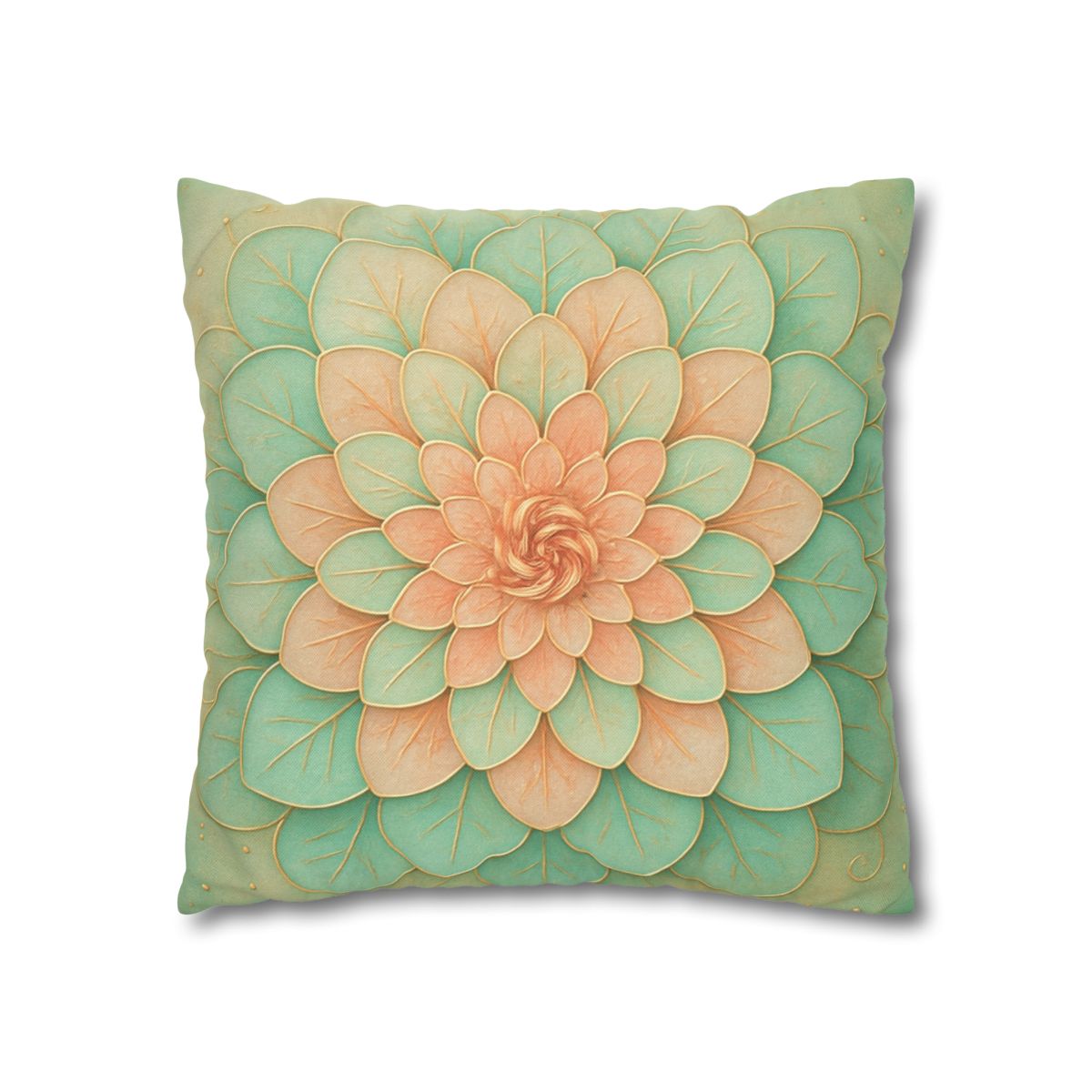 Petal Spiral Mosaic custom pillow cases