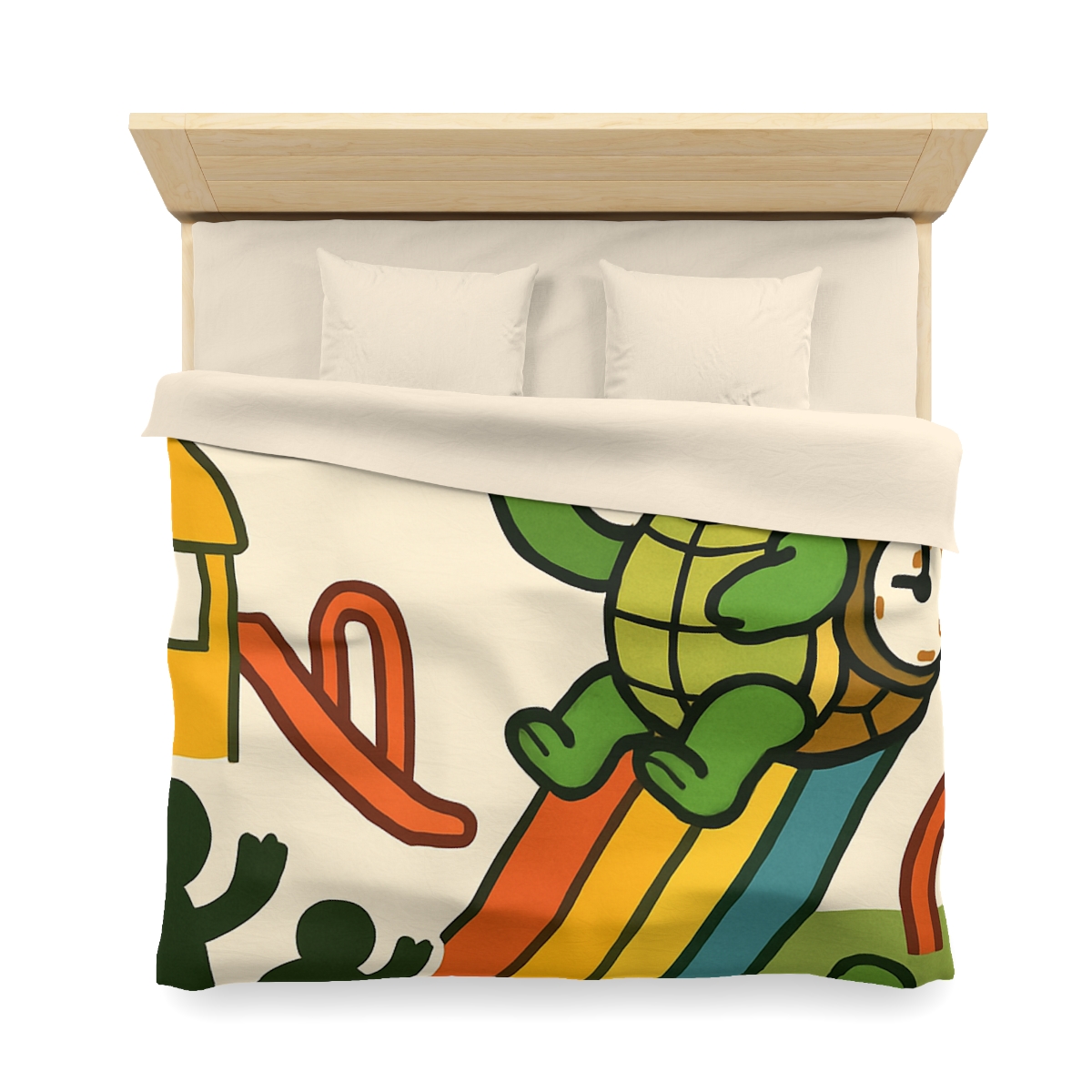 Time Traveling Tortoise Playground unique patterned duvets