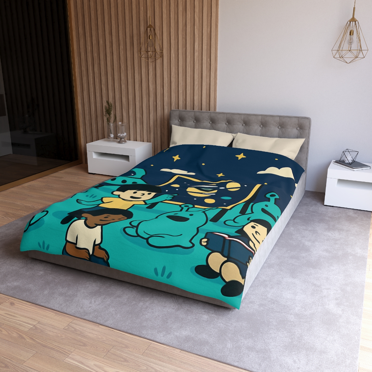 Starship Schoolyard soft comforter duvets