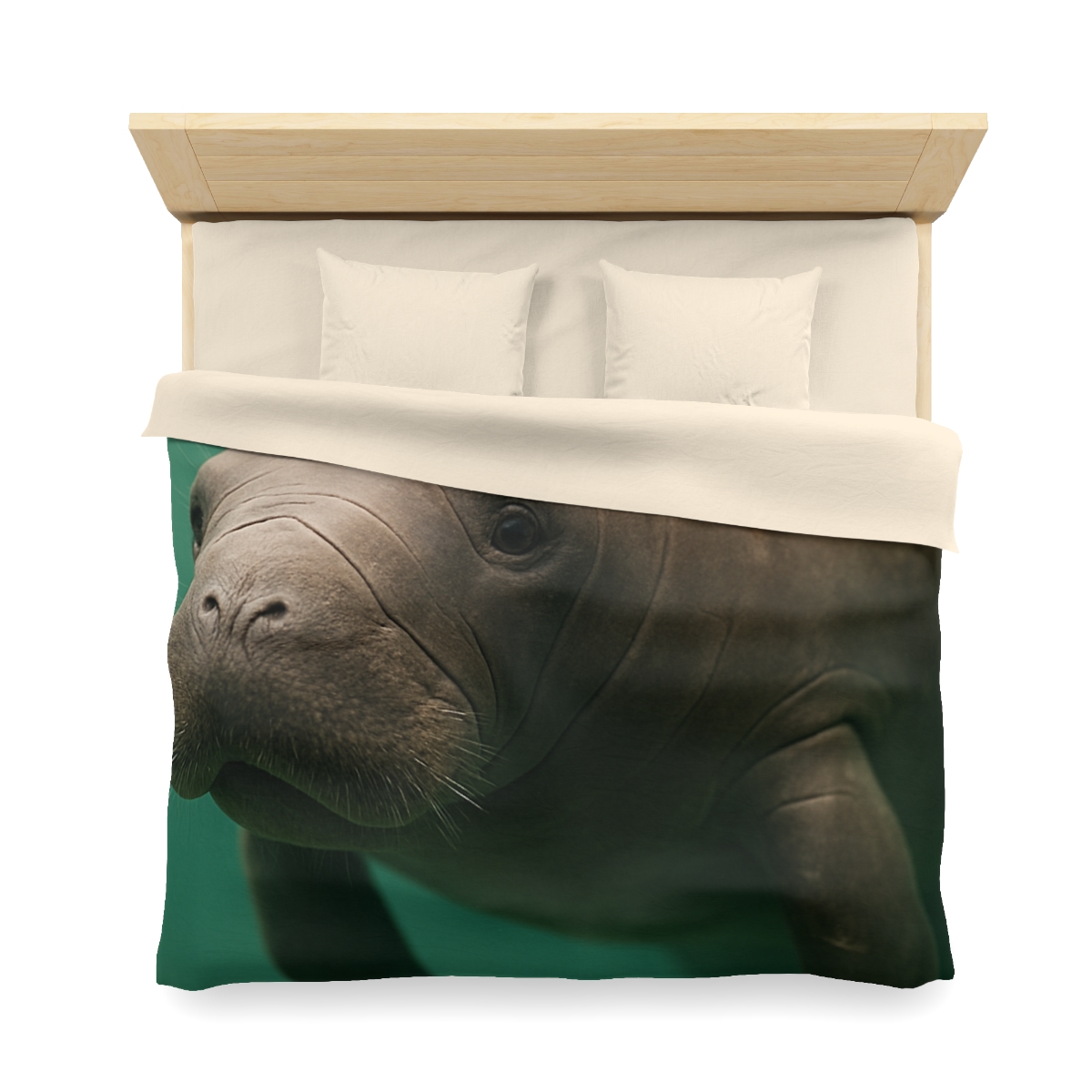 Glasswater Drifter West Indian Manatee unique patterned duvets