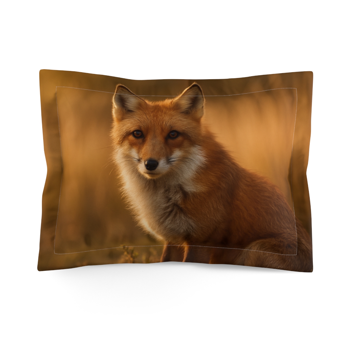 Crimson Whisper Red Fox gift pillows for home