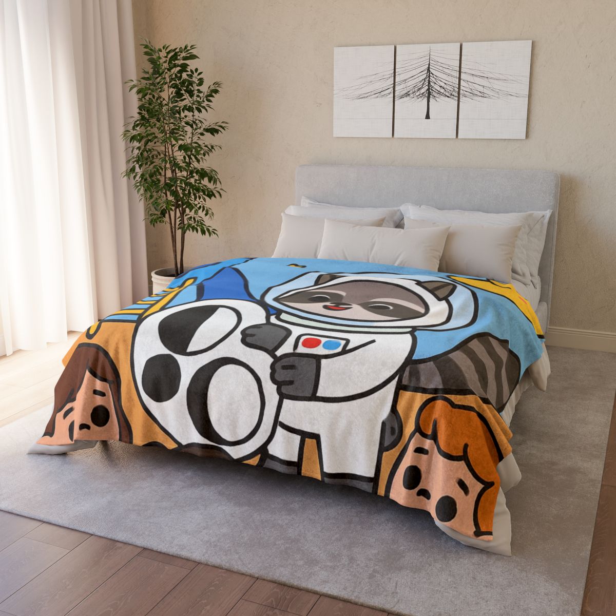 Moon Phase Playground Parade personalized cozy blankets